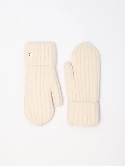 Варежки вязаные с отворотом на подкладке в ассортименте